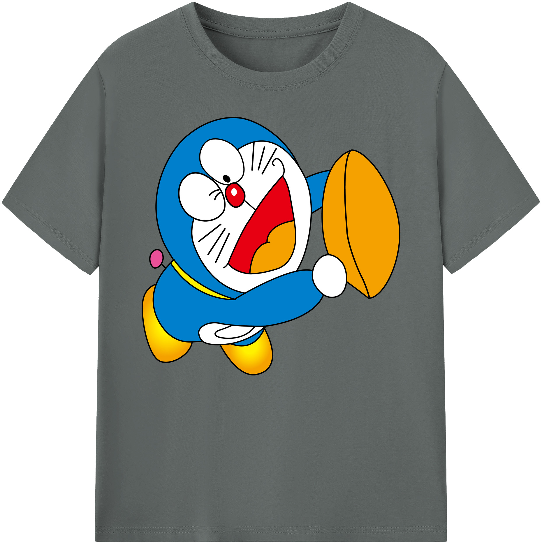（画像用） ドラえもん Doraemon 綿100％ メンズ半袖Tシャツ｜肌触りやわらか＆通気性
